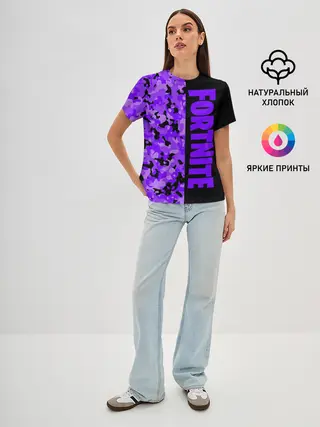 Женская базовая футболка / Fortnite