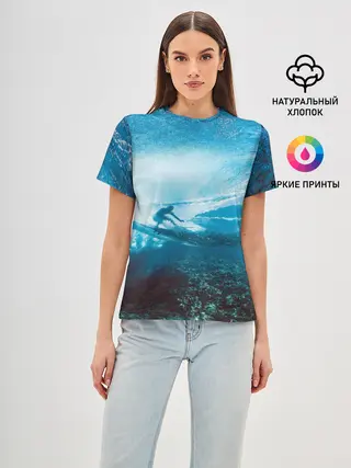Женская базовая футболка / Под водой