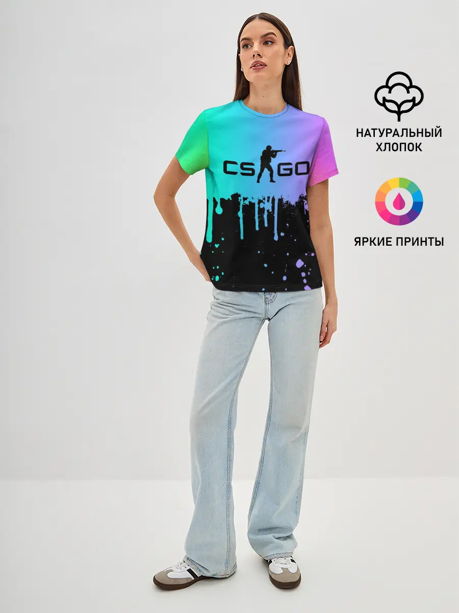 Женская базовая футболка / COUNTER STRIKE