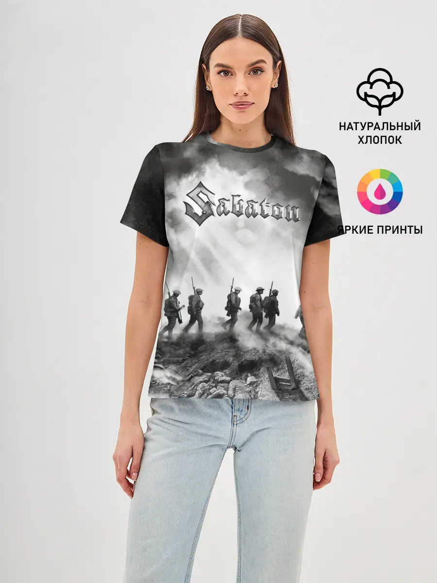 Женская базовая футболка / Sabaton