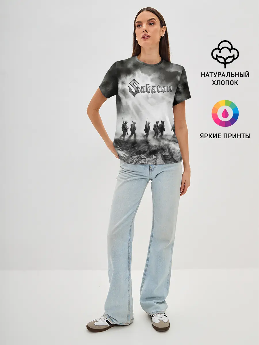 Женская базовая футболка / Sabaton