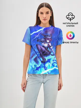 Женская базовая футболка / Rosaria | Genshin Impact