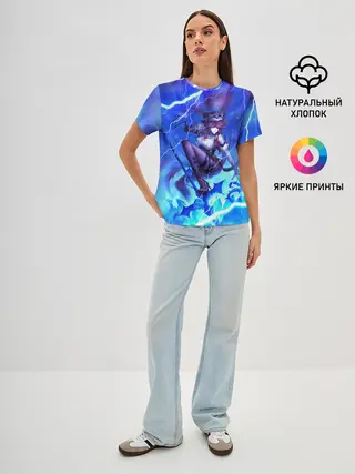 Женская базовая футболка / Rosaria | Genshin Impact