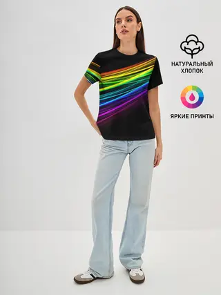 Женская базовая футболка / АБСТРАКЦИЯ