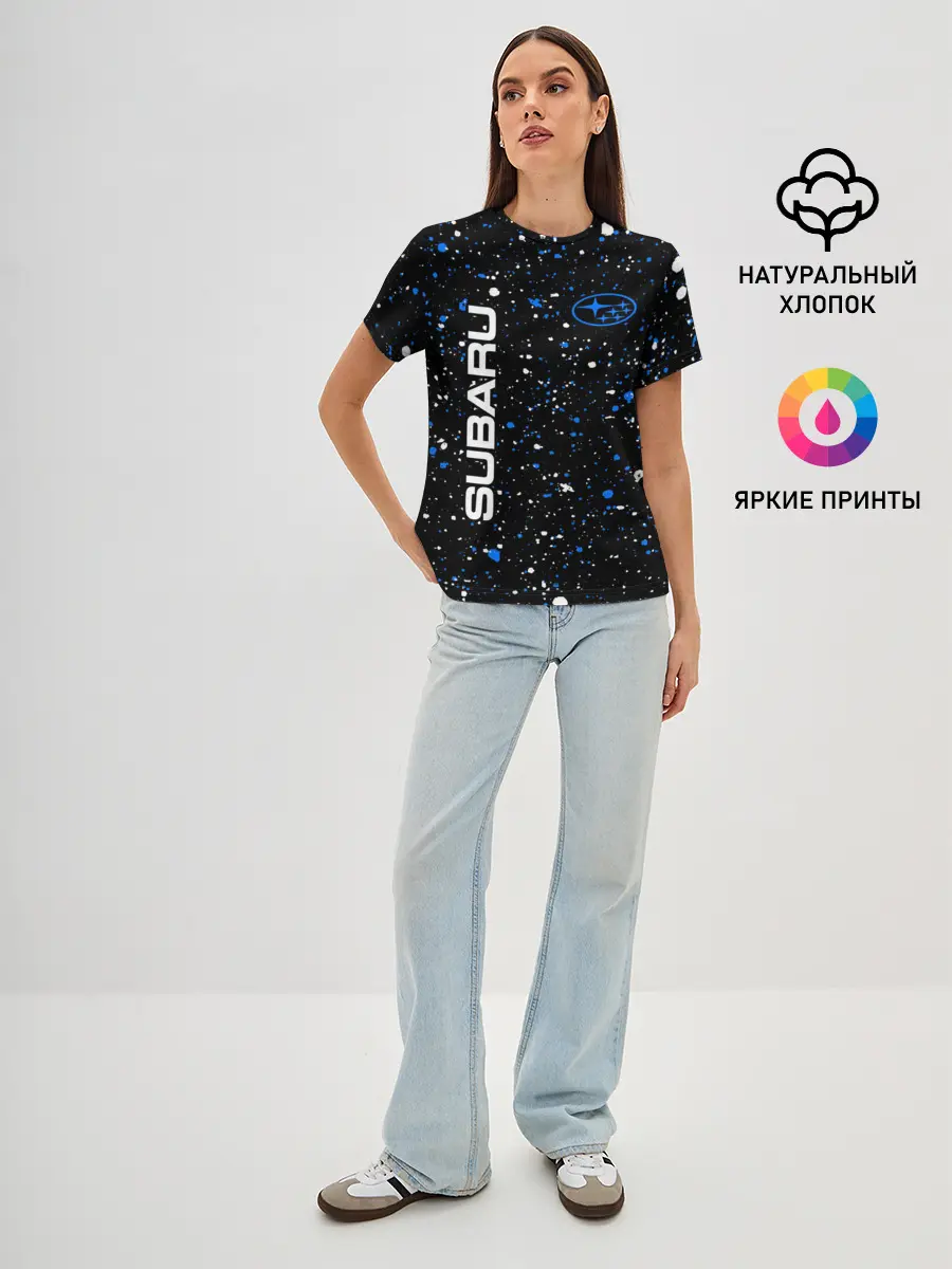 Женская базовая футболка / SUBARU / Субару