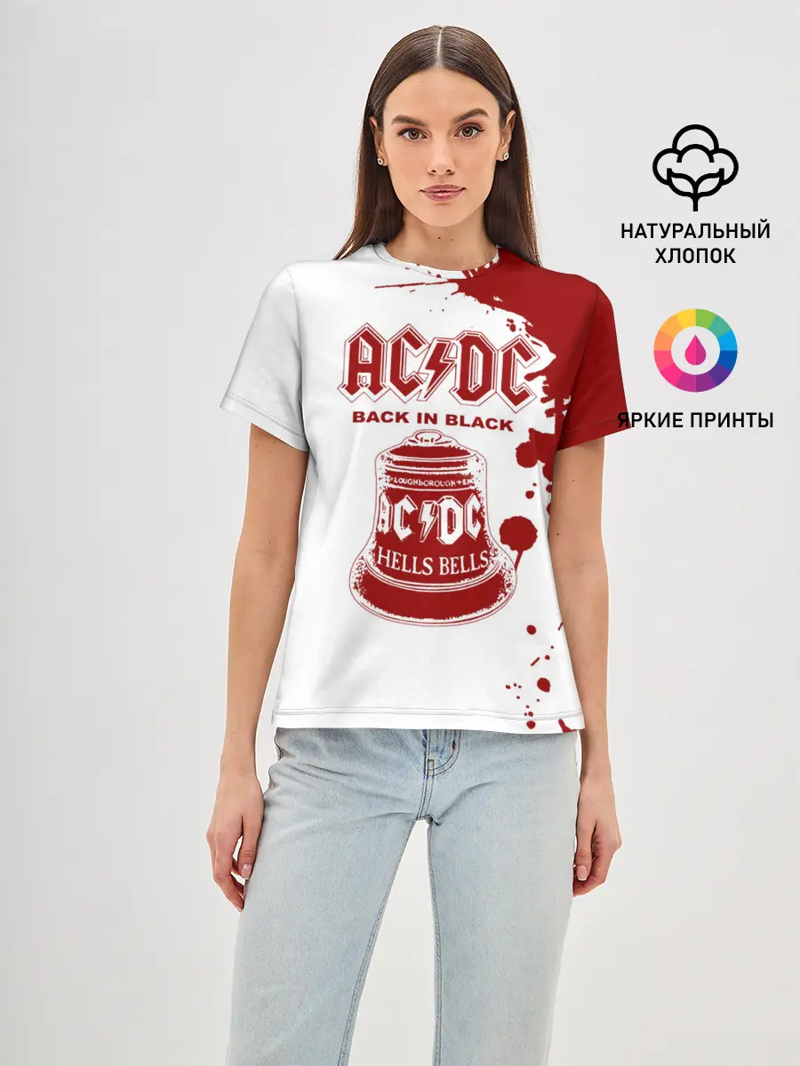 Женская базовая футболка / AC/DC Back in Black