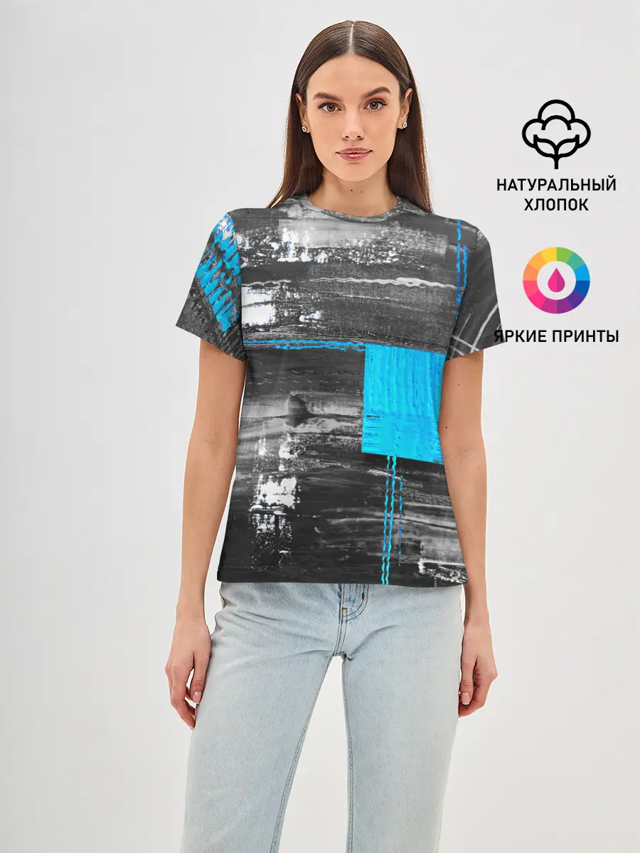 Женская базовая футболка / Абстракция