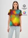 Женская базовая футболка / Цветные блики