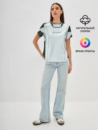 Женская базовая футболка / Скафандр SpaсeX