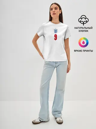 Женская базовая футболка / Кейн форма Англия 2021/2022