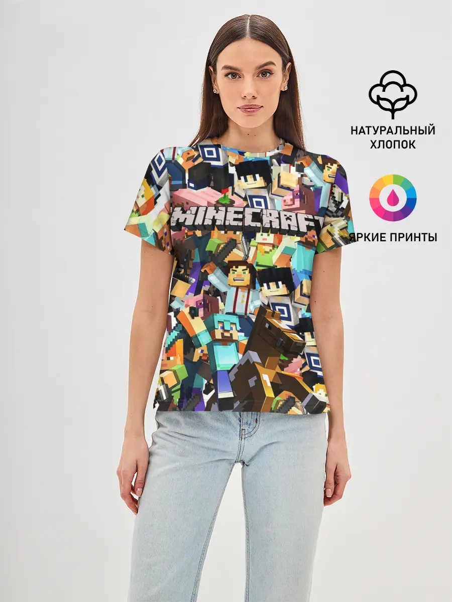 Женская базовая футболка / MINECRAFT