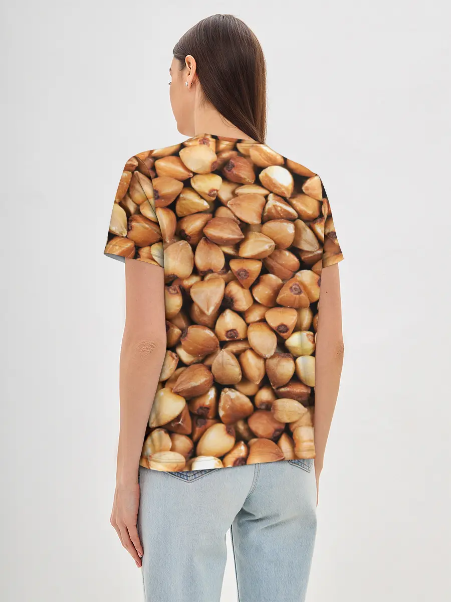 Женская базовая футболка / Гречка