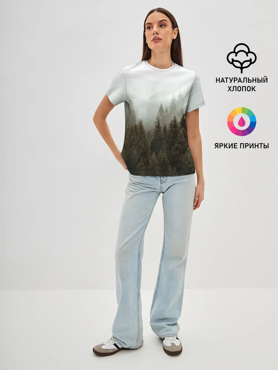 Женская базовая футболка / Деревья