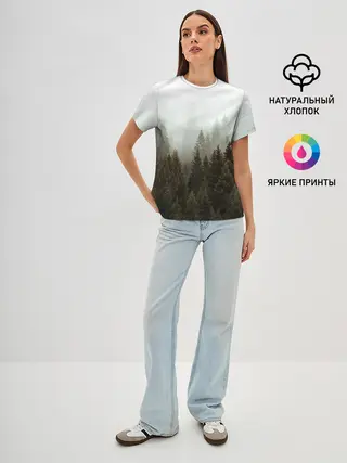 Женская базовая футболка / Деревья