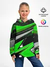 Детское худи / Зеленая краска