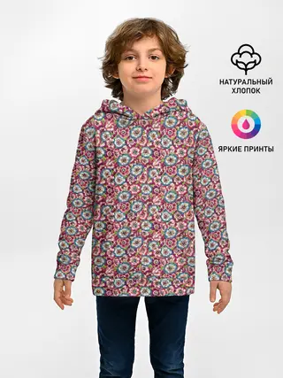 Детское худи / Васильковое поле