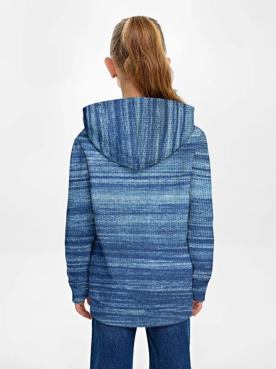 Детское худи / Texture. Denim