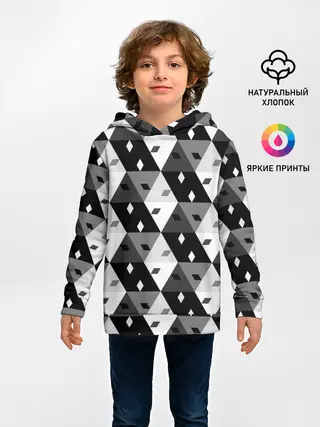Детское худи / Абстрактные кубики