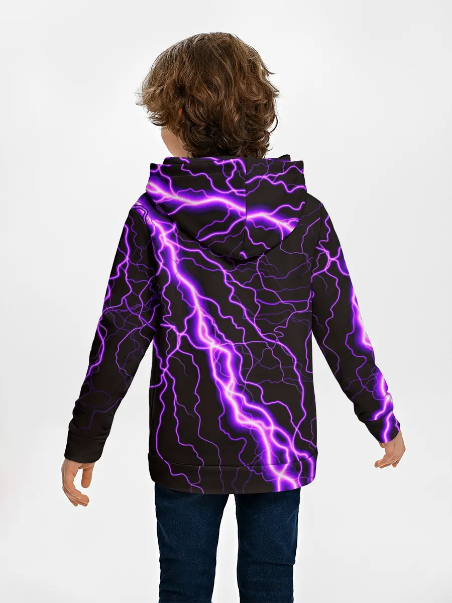 Детское худи / GENSHIN IMPACT МОЛНИЯ НЕОН