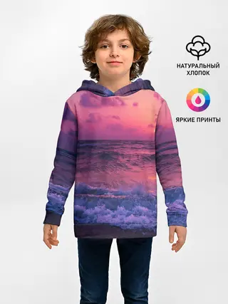 Детское худи / Закат на берегу