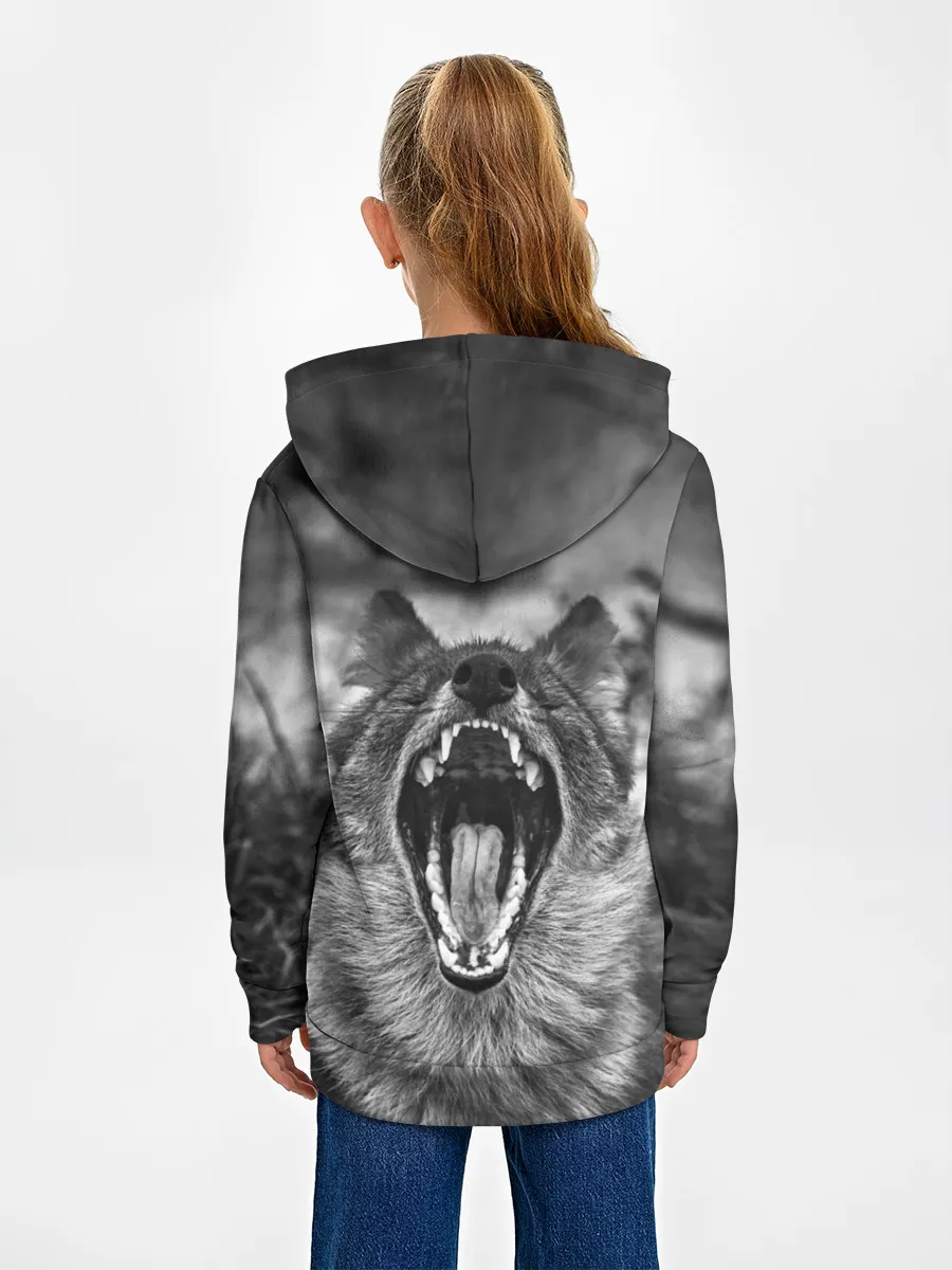 Детское худи / Волчья пасть, зевает