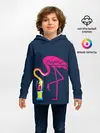 Детское худи / Кислотный фламинго