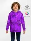 Детское худи / ФИОЛЕТОВЫЕ ПАЛЬМЫ / ТРОПИКИ