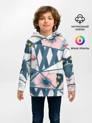 Детское худи / Геометрия цветов