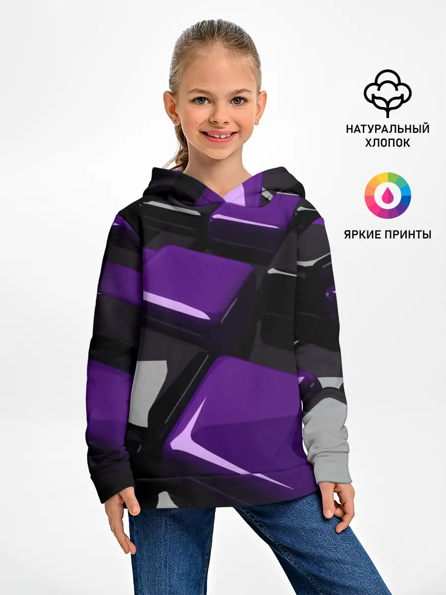 Детское худи / НЕОНОВАЯ ГЕОМЕТРИЯ