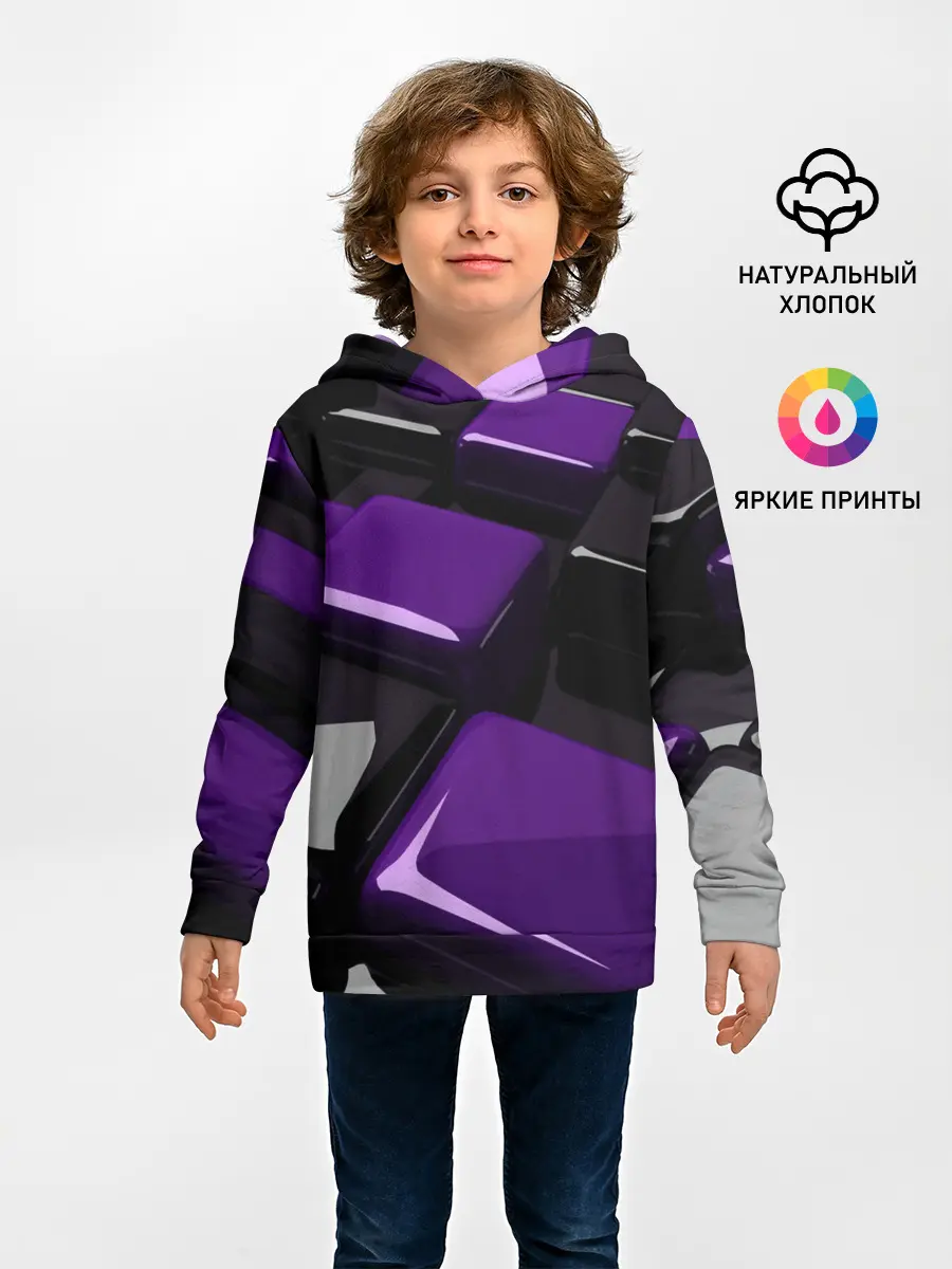 Детское худи / НЕОНОВАЯ ГЕОМЕТРИЯ