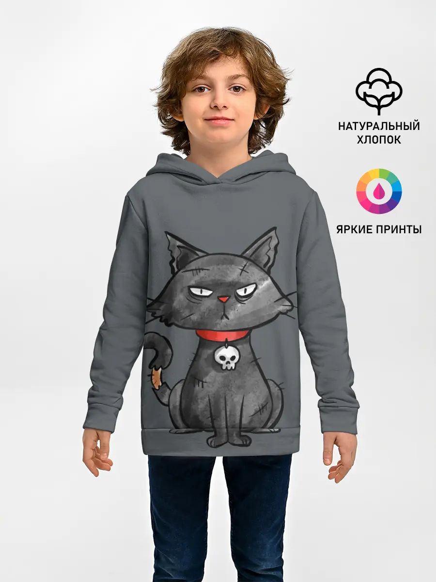 Детское худи / Кот бедолага