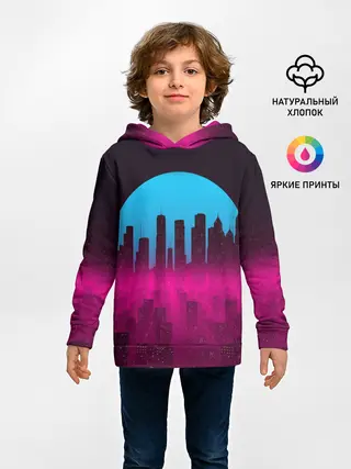 Детское худи / НЕОНОВЫЙ ГОРОД