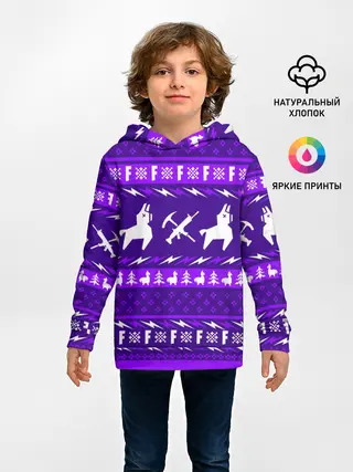 Детское худи / FORTNITE НОВОГОДНИЙ