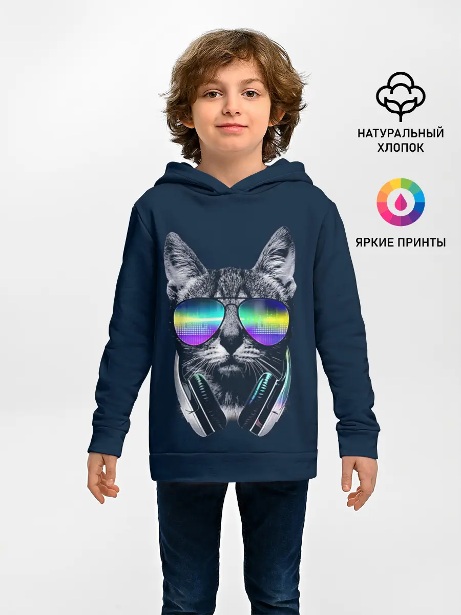 Детское худи / Кот в Наушниках