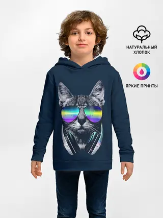 Детское худи / Кот в Наушниках
