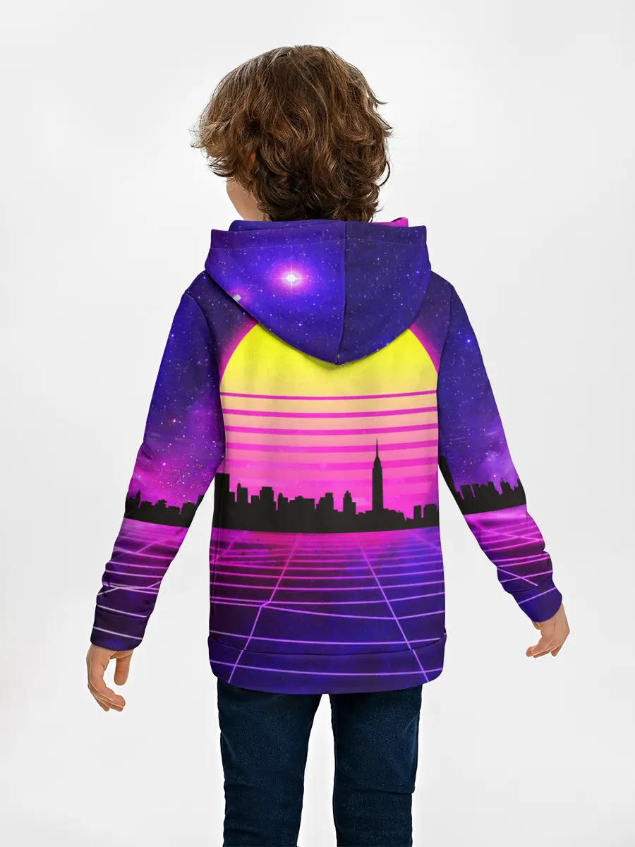 Детское худи / ГОРОД В НЕОНЕ