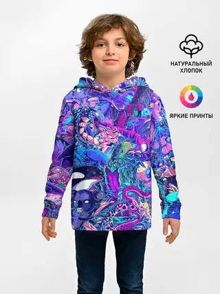 Детское худи / Неоновые Звери