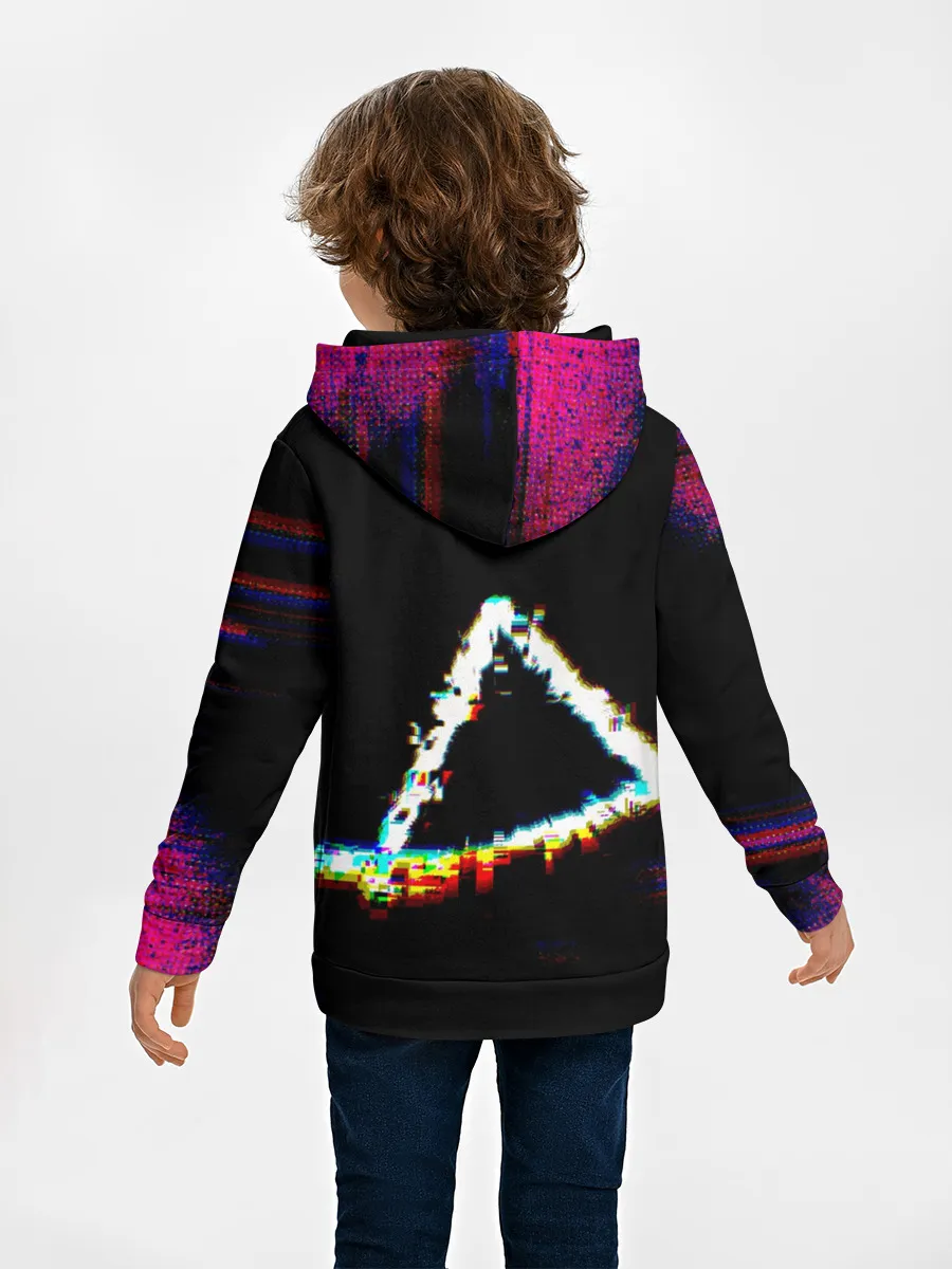 Детское худи / Игра в кальмара глитч