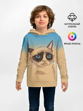 Детское худи / Grumpy cat ART