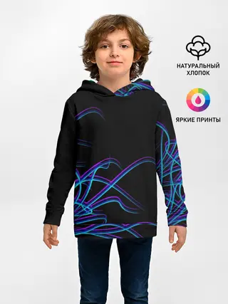 Детское худи / Неоновые Щупальцы