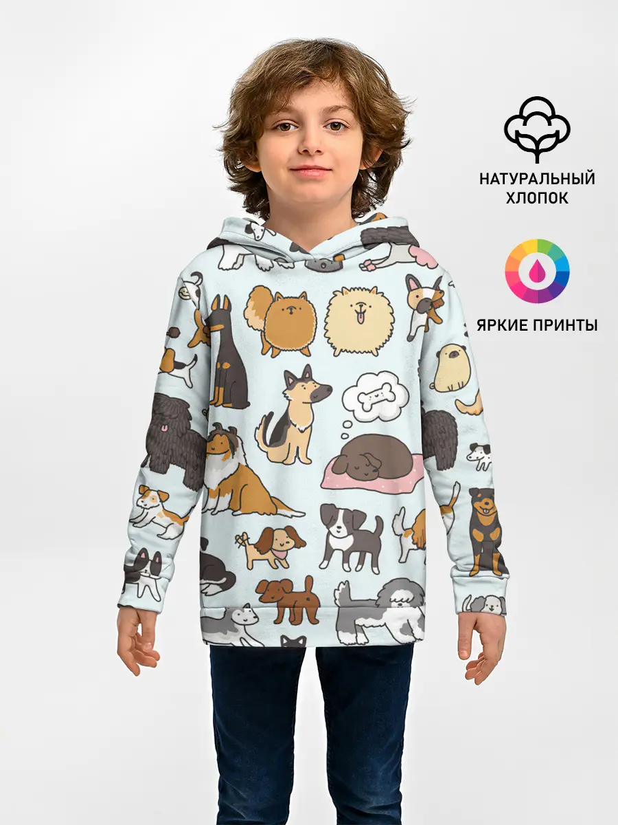 Детское худи / Собаки