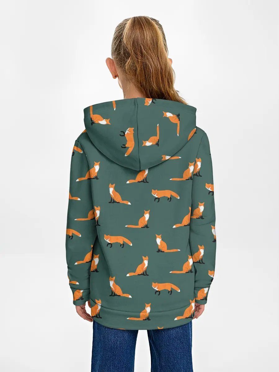 Детское худи / Лисы паттерн