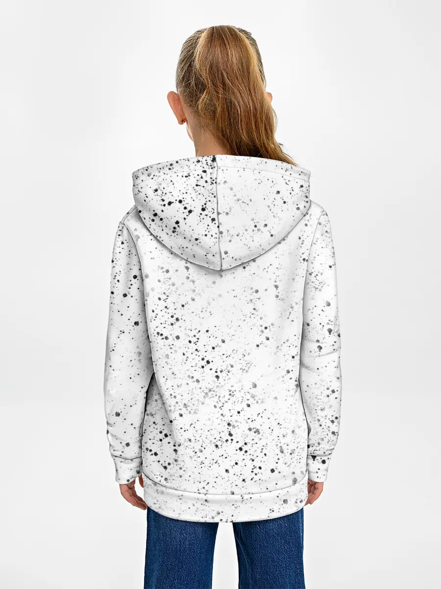 Детское худи / Панда Любовь Сердце Брызги