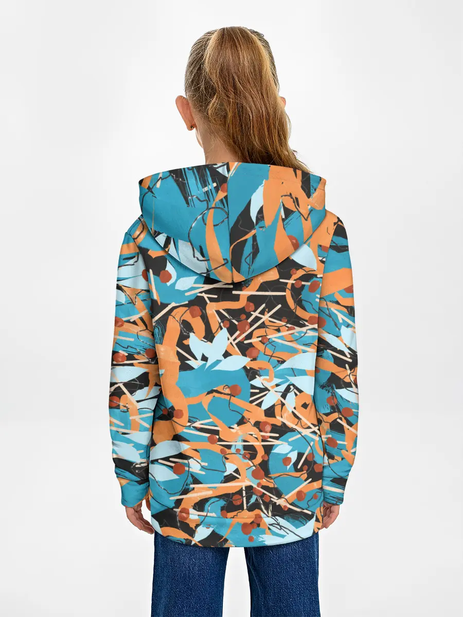 Детское худи / Яркие линии