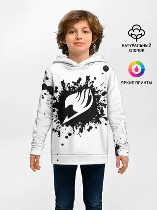 Детское худи / Белая эмблема Хвоста Феи