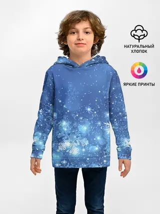 Детское худи / Снежинки.