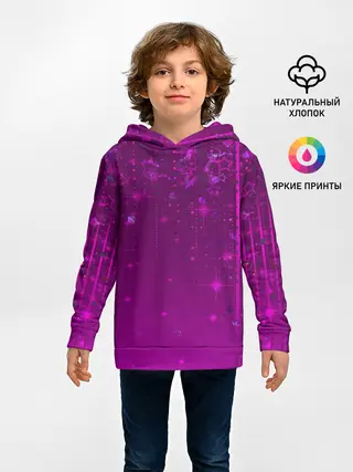 Детское худи / Абстрактный фон фуксия