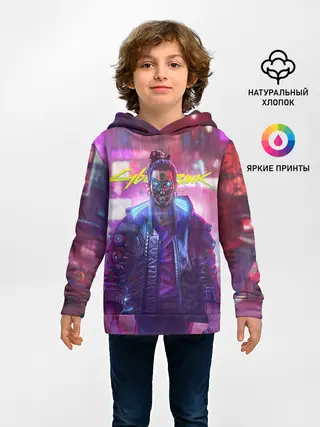Детское худи / CYBERPUNK 2077 SAMURAI, ХАОС