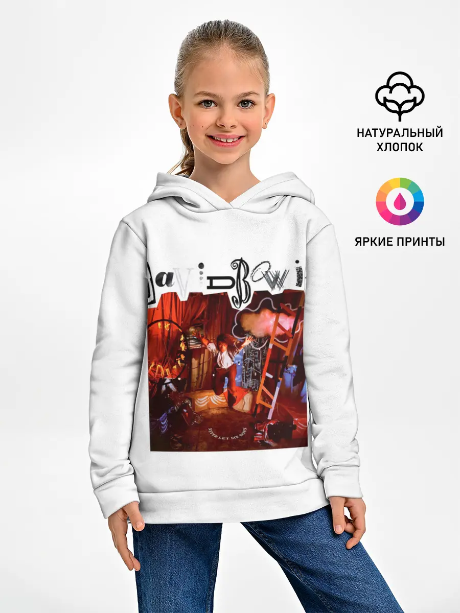 Детское худи / Never Let Me Down - David Bowie