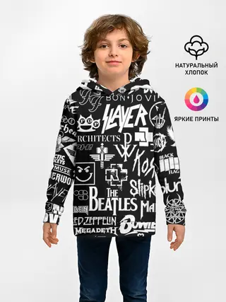 Детское худи / ЛОГОТИПЫ РОК ГРУПП